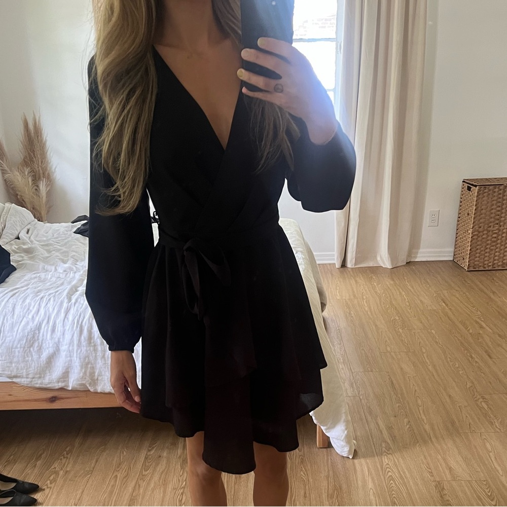 Black Wrap Dress